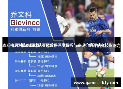 奥斯梅恩对阵韩国球队亚冠数据深度解析与表现价值评估竞技影响力