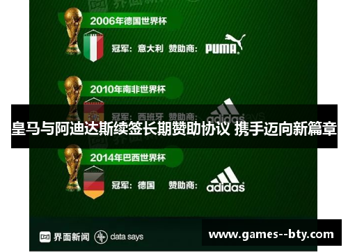 皇马与阿迪达斯续签长期赞助协议 携手迈向新篇章
